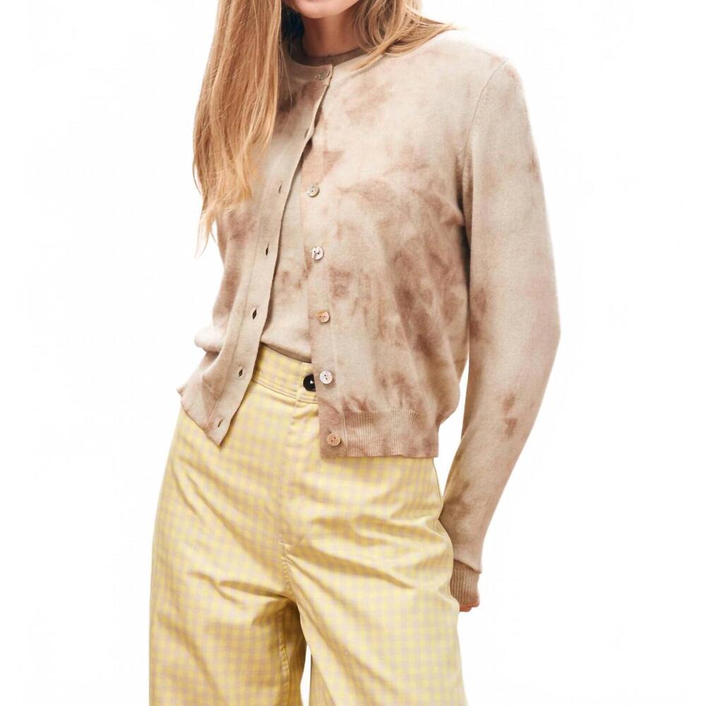 NEW JUMPER1234 batik cardigan in jasmine sndstone